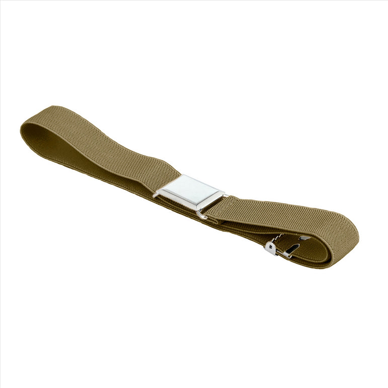 Buyless Fashion Kids Toddlers Baby Adjustable Elastic  Stretch Belt with Silver  Buckle