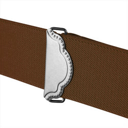 "Buyless Fashion Suspenders for Men - 48"" Adjustable Straps 1 1/4"" - X Back With Black Clips"