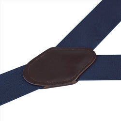 Buyless Fashion Suspenders for Men - 48" Elastic Adjustable Straps 1 1/4" - Y Shape