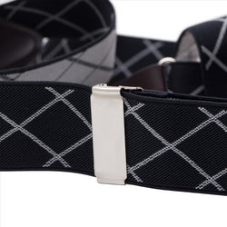 Buyless Fashion Suspenders for Men - 48" Elastic Adjustable Straps 1 1/4" - Y Shape