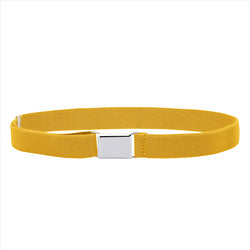 Buyless Fashion Kids Toddlers Baby Adjustable Elastic  Stretch Belt with Silver  Buckle