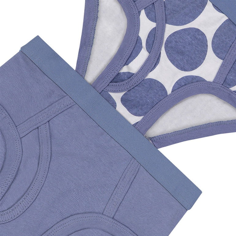 Buyless Fashion Boys Comfy Briefs Soft Cotton Polka Dot Toddler Underwear 8 Pack