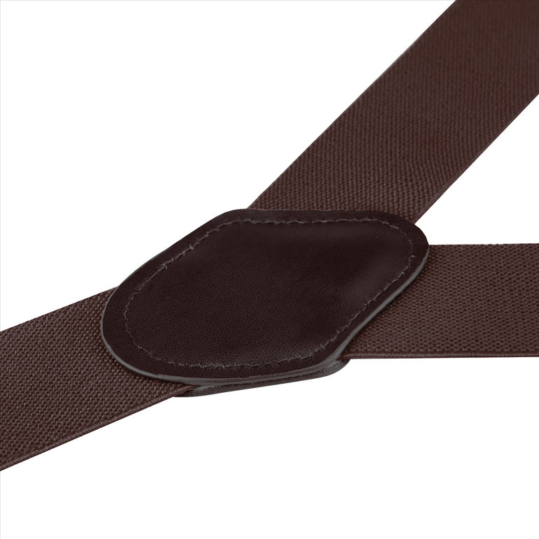 Buyless Fashion Suspenders for Men - 48" Elastic Adjustable Straps 1 1/4" - Y Shape