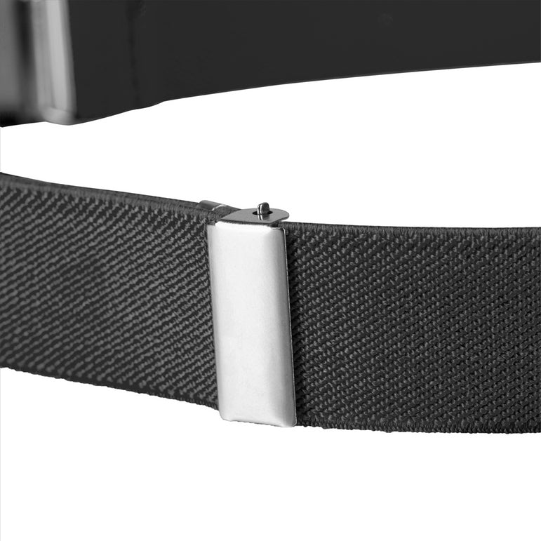 Buyless Fashion Kids Toddlers Baby Adjustable Elastic  Stretch Belt with Silver  Buckle