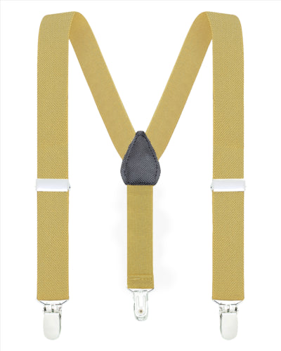 Buyless Fashion Adjustable Suspenders for Kids Toddlers Baby Elastic Solid Color 1 Inch - Y Back Design