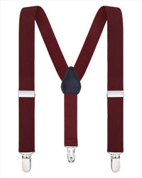 Buyless Fashion Adjustable Suspenders for Kids Toddlers Baby Elastic Solid Color 1 Inch - Y Back Design