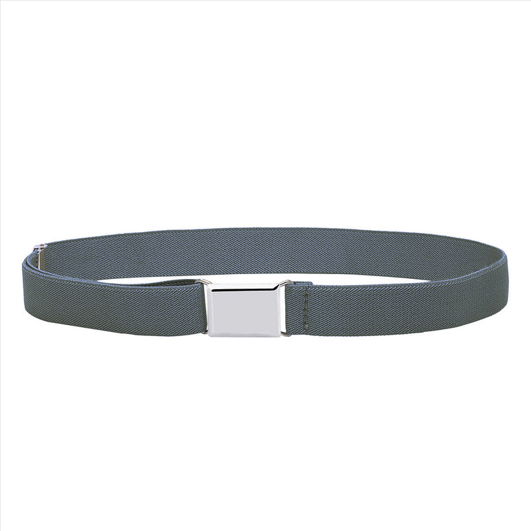 Buyless Fashion Kids Toddlers Baby Adjustable Elastic  Stretch Belt with Silver  Buckle