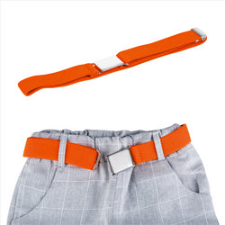 Buyless Fashion Kids Toddlers Baby Adjustable Elastic  Stretch Belt with Silver  Buckle
