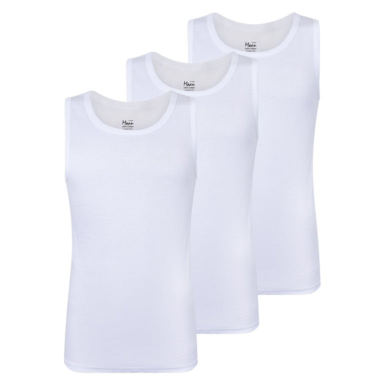 Buyless Fashion Mens Tagless Undershirts Soft Cotton Crew Neck and V-Neck (3 Pack)
