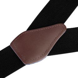 "Buyless Fashion 2 Pack Suspenders for Men - 48"" Elastic Adjustable Straps 1 1/4"" - Y Shape"