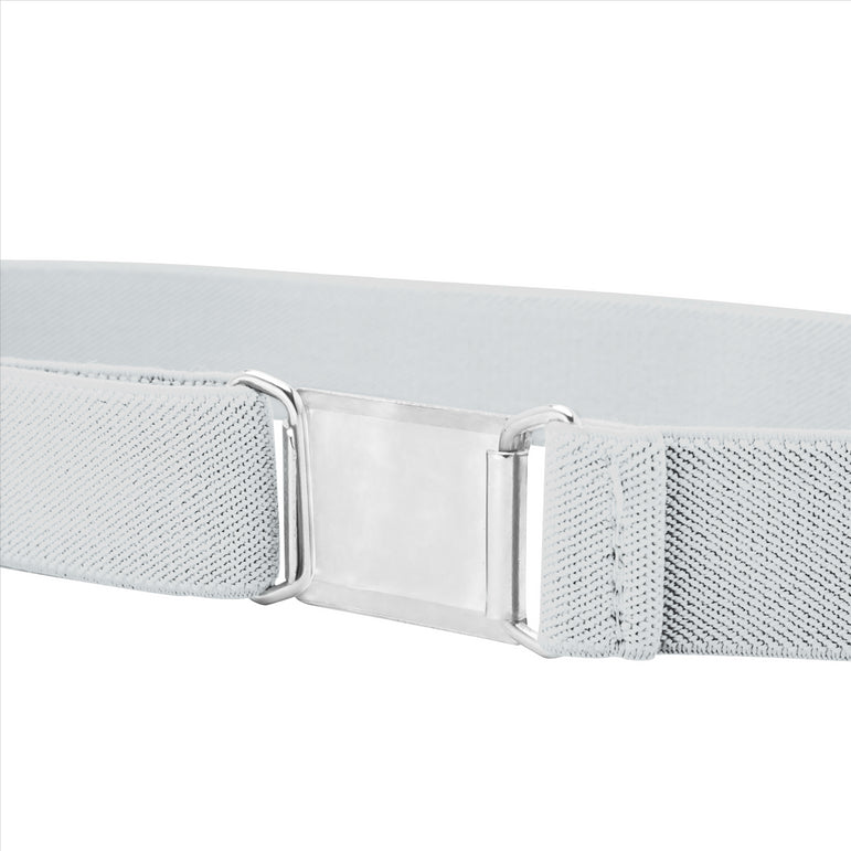 Buyless Fashion Kids Toddlers Baby Adjustable Elastic  Stretch Belt with Silver  Buckle