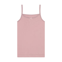 Buyless Fashion Girls Tagless Cami Scoop Neck Pink Polka Dot Undershirts Cotton Tank (8 Pack)
