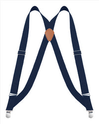 Buyless Fashion Trucker Suspenders for Men - 48" Elastic Adjustable Straps 1 1/4" - X Back