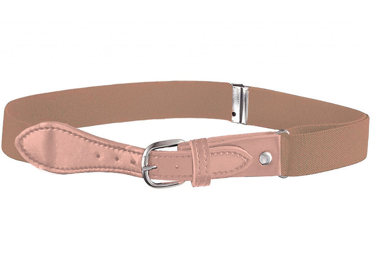 Buyless Fashion Kids and Toddler Adjustable Elastic Stretch Belt with Leather Closure