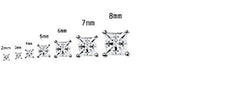 Buyless Fashion Girls Stud Earrings Black Squared Crystal CZ With Push Back