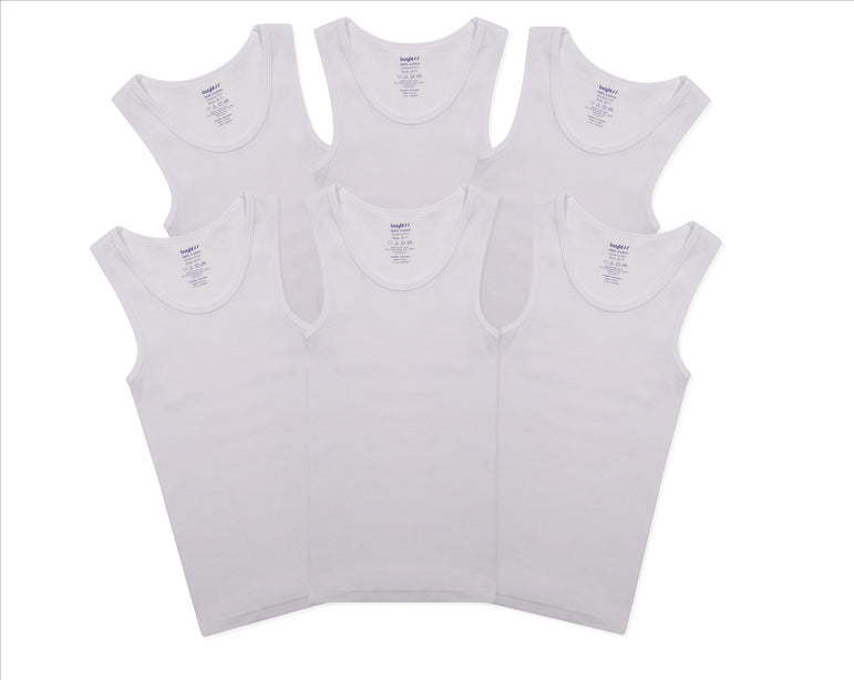 Men's 6 Pack Tank Top A Shirt-100% Cotton Ribbed Undershirts-Multicolor &  Sleeveless Tees(White, X-Large) 