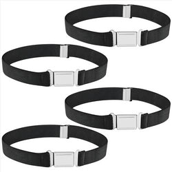 Buyless Fashion Kids Boys Toddler Adjustable Elastic Belt With Magnetic Buckle - 4 Pack
