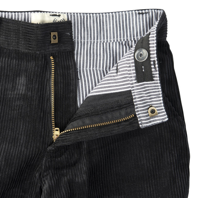 Buyless Fashion Boys Pants Flat Front Straight Cut Wide Corduroy Pattern