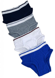 Buyless Fashion Boys Brief In Assorted Colors Soft Cotton Underwear 4 Pack