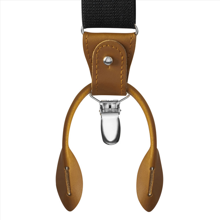 Buyless Fashion Suspenders For Men - 48" Adjustable Straps 1 1/4" - Y Back With Clips And Buttons
