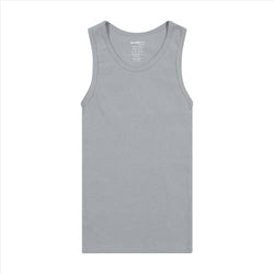 Buyless Fashion Boys Scoop Neck Tagless Undershirts Soft Cotton Tank Top (12 Pack)