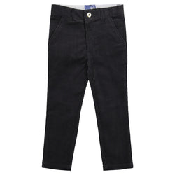 Buyless Fashion Boys Pants Flat Front Slim Fit Casual Corduroy Solid Color