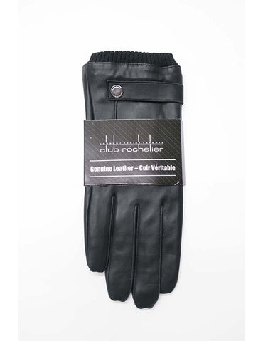 Buyless Fashion Genuine Leather Men's Glove with Warm Lining for Winter
