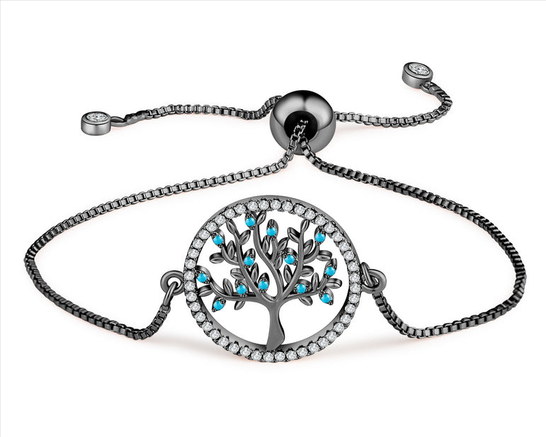 Buyless Fashion Girls Tree Of Life Bracelet SS With Adjustable Closure