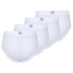 Buyless Fashion Boys White Briefs Soft Cotton Underwear 4 Pack