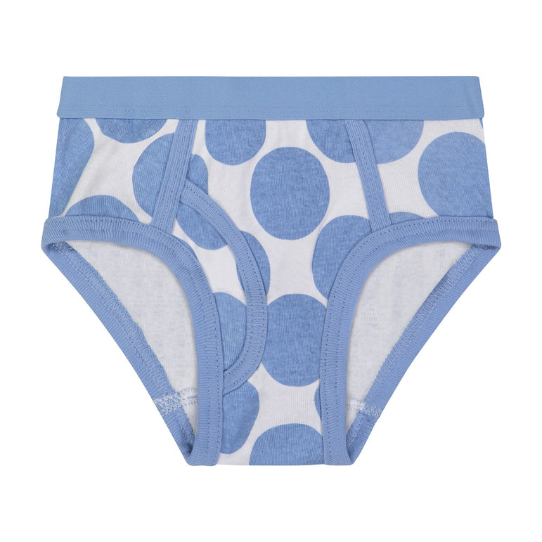 Buyless Fashion Boys Comfy Briefs Soft Cotton Polka Dot Toddler Underwear 8 Pack