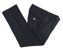 Buyless Fashion Boys Pants Flat Front Slim Fit Polyester Formal Solid Color