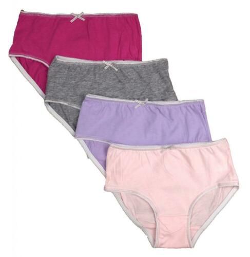 Buyless Fashion Girls Panties Assorted Colors Soft Cotton Underwear 4 Pack