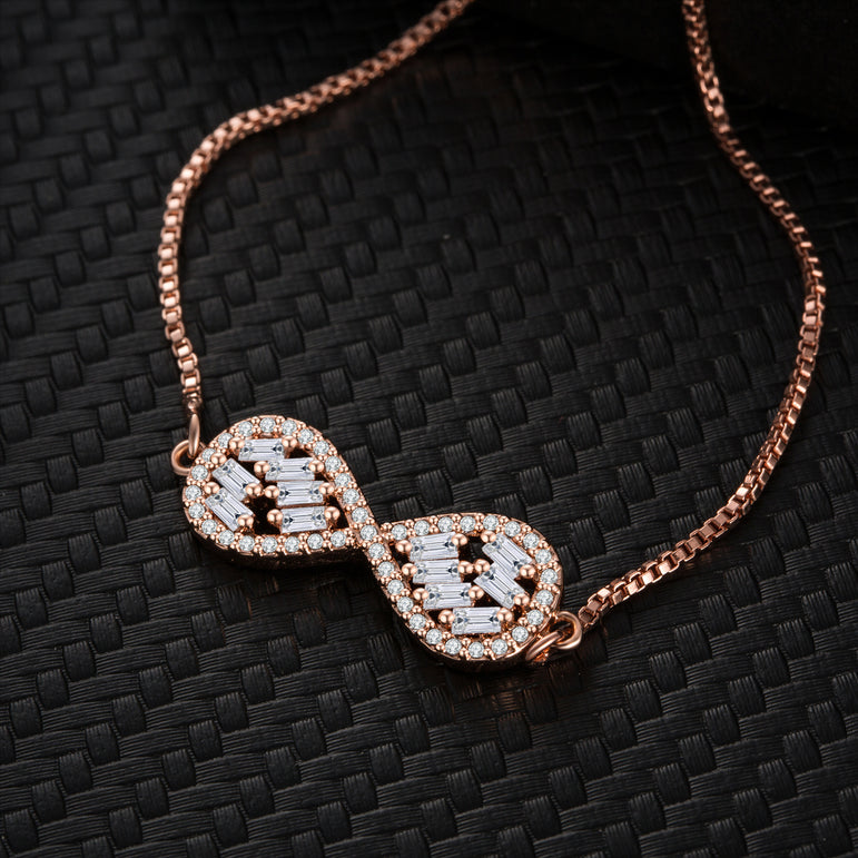 Buyless Fashion Girls Infinity Bangle Bracelet With Drawstring Closure Jewelry