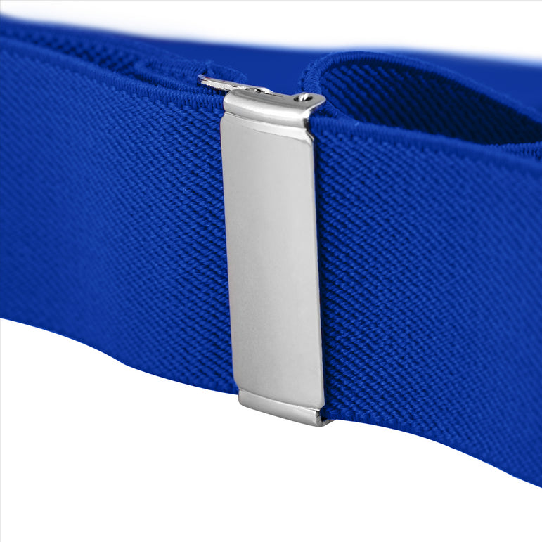 Buyless Fashion Suspenders for Men - 48" Elastic Adjustable Straps 1 1/4" - Y Shape